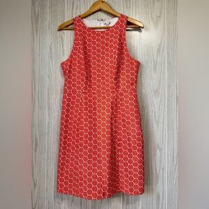 GAP Fit & Flare Geo Print Dress Size 10 LNC